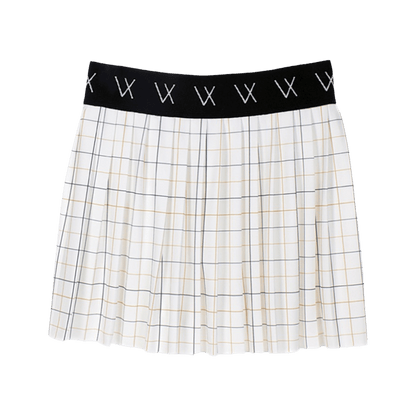 Chantal Skirt Print White - Vieux Jeu