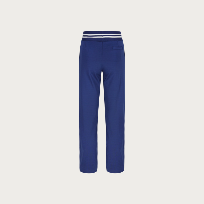 Studio Anneloes flair long bonded trousers 94812 Broek 6900 dark blue Studio Anneloes flair long bonded trousers 94812 Broek 6900 dark blue